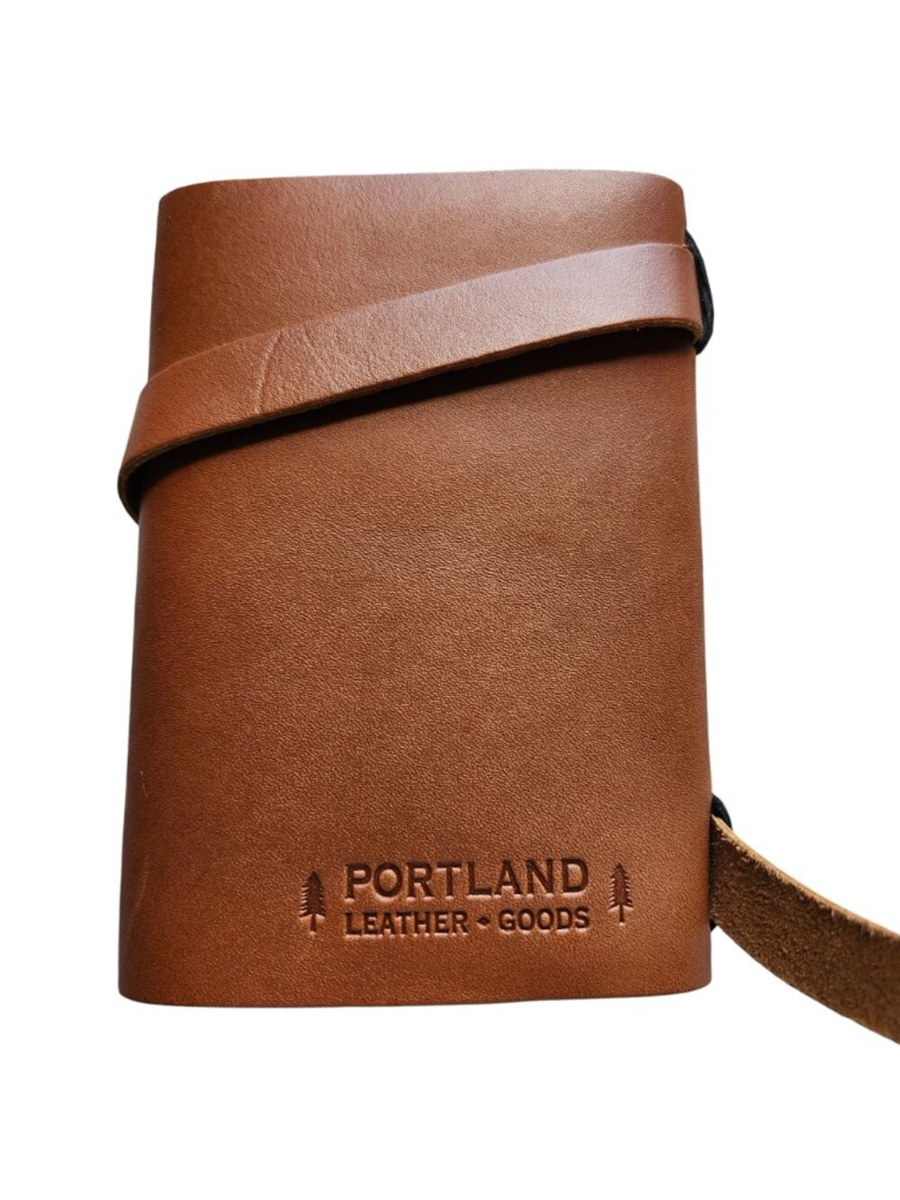Portland Leather Unisex Small Wrap Journal Honey Leather Refillable Strap - Picture 3 of 7